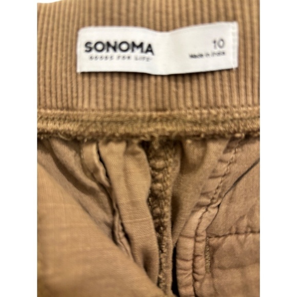 Sonoma Size 10 Cargo Pants Lite Rust Mid Rise Stretch Waist Pockets NWOT - Picture 4 of 5
